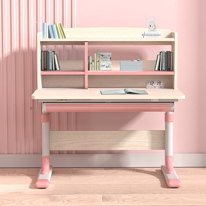 80cm Height Adjustable Children Kids Ergonomic Study Desk Only Pink