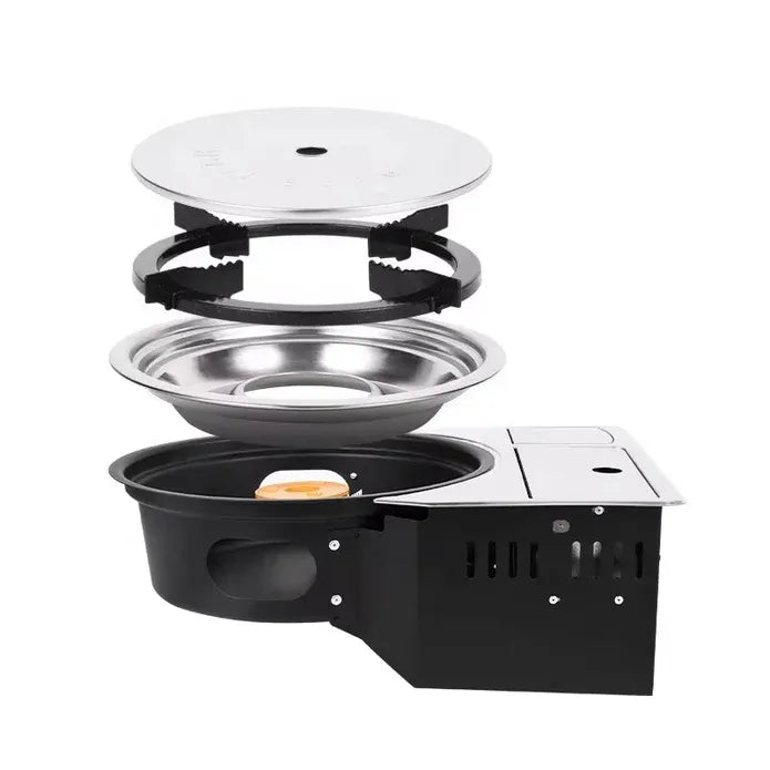 AMZ Korean Portable Gas BBQ Stove Grill Plate Burner Butane Camping Gas Cooker