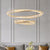 BAMDECOR C3342/2 Modern Crystal Chandeliers Lighting Fixtures Contemporary Wave Chandelier Lighting Fixtures Crystal Pendant Ceiling Lights for Living Room (Gold)
