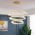 BAMDECOR C3342/3 Modern Crystal Chandeliers Lighting Fixtures Contemporary Wave Chandelier Lighting Fixtures Crystal Pendant Ceiling Lights for Living Room (Gold)