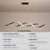 BAMDECOR A24122 Modern Minimalist Black Pendant Light Adjustable LED Chandelier for Dining Room and Bar