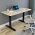 160cm Standing Desk Height Adjustable Sit Stand Motorised White Dual Motors Frame White Top