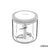 Ecoco 3 Sizes Cutter Set Easy Chopper Mincer Mixer Slicer Dicer Blender Shredder For Onion Garlic Grey