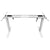 Standing Desk Height Adjustable Sit Stand Motorised Dual Motors Frame White Only