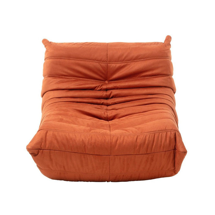 High Back Single Fireside Togo Sofa Chair Cozy Lounge Chair with Ottoman High Density Sponge Multiple Colors Comfortable and Durable (Green)