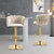 SERENITà Modern Velvet Breakfast Bar Stools Swivel Barstools Adjustable Counter Stools with Backrest Set of 2 iVORY