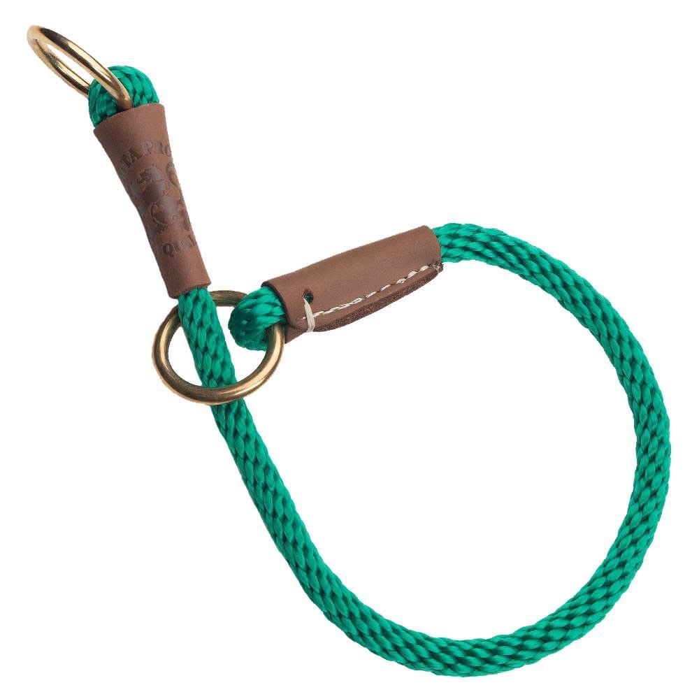 Mendota Products Dog Command Rope Slip Collar 16in (40cm) - Made in the USA - Kelly Green