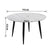 Minimalist Marble Effect Round Coffee Table