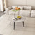 Minimalist Marble Effect Round Coffee Table