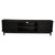 160cm Ribbed Black Entertainment Unit