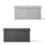 Foldable Storage Ottoman - Flip Lid Side Table Toy Blanket Organiser Seat KIRA GREY