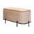 La Bella Coffee Table Storage Ottoman - Velvet Blanket Box Bench REMI - CAMEL BEIGE