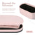 Coffee Table Storage Ottoman - Chenille Fabic Padded Blanket Box Bench CELIA - PINK