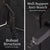 Storage Ottoman Stool Arm Bench Seat 132cm Velvet BLACK