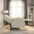 8-Point Electric Massage Recliner Chair - PU Leather Lounge Sofa Armchair ARLEEN BEIGE