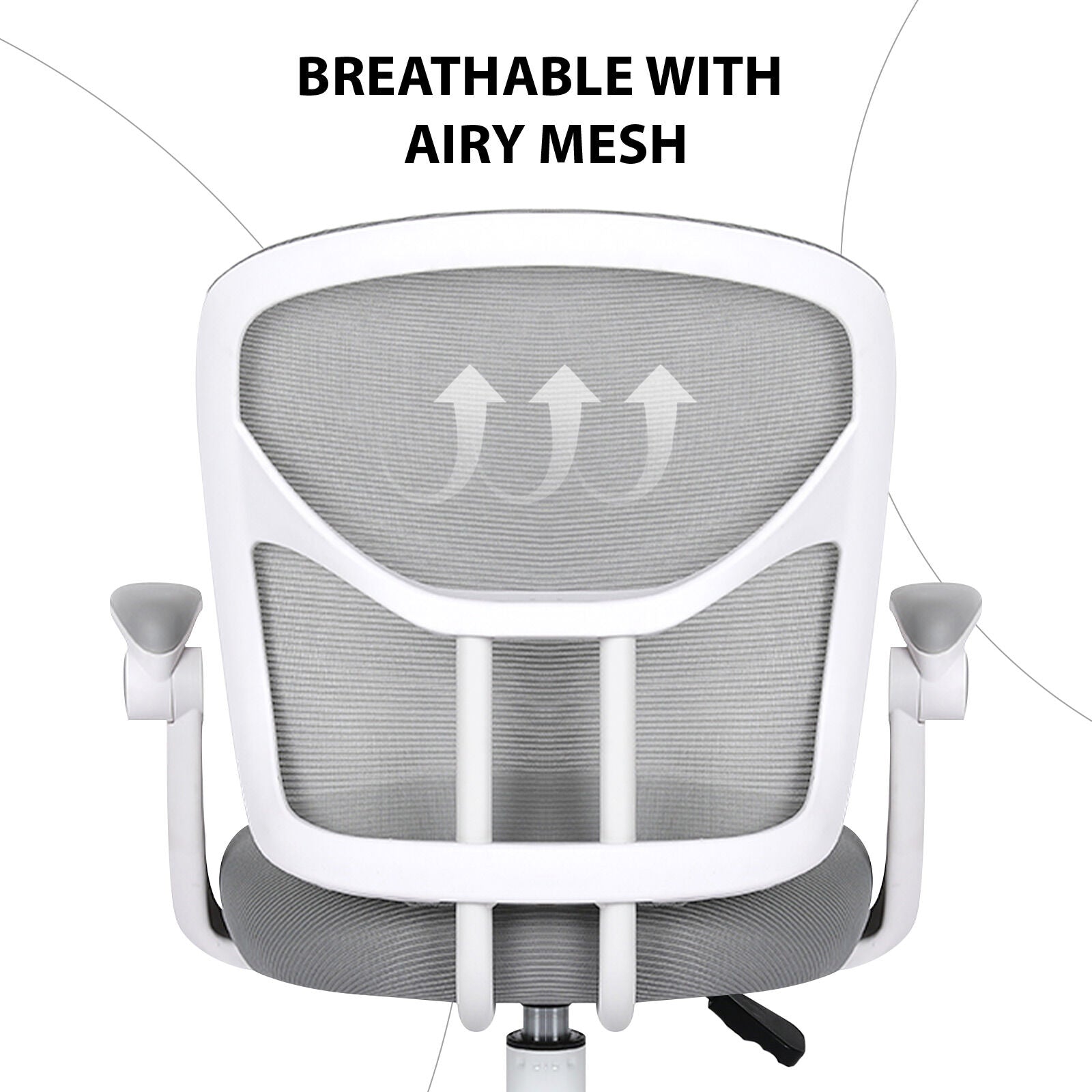 Kids Desk Chair - Children Office Study Seat with Footrest NOVA - Grey