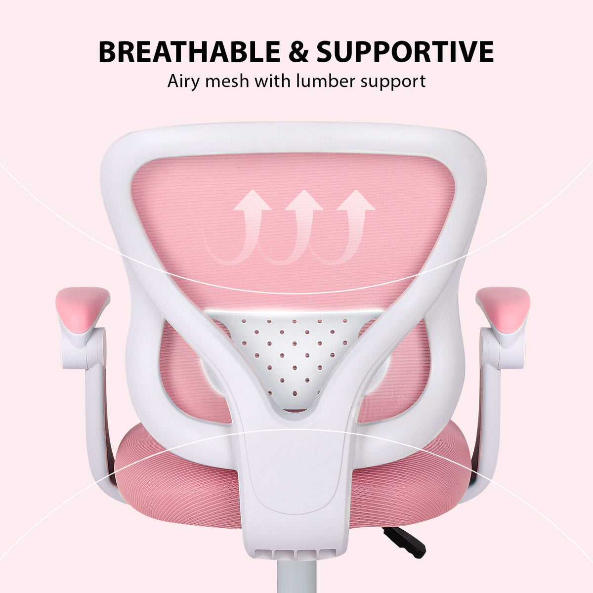 Kids Desk Chair - Children Office Study Seat with Footrest CILO - Pink