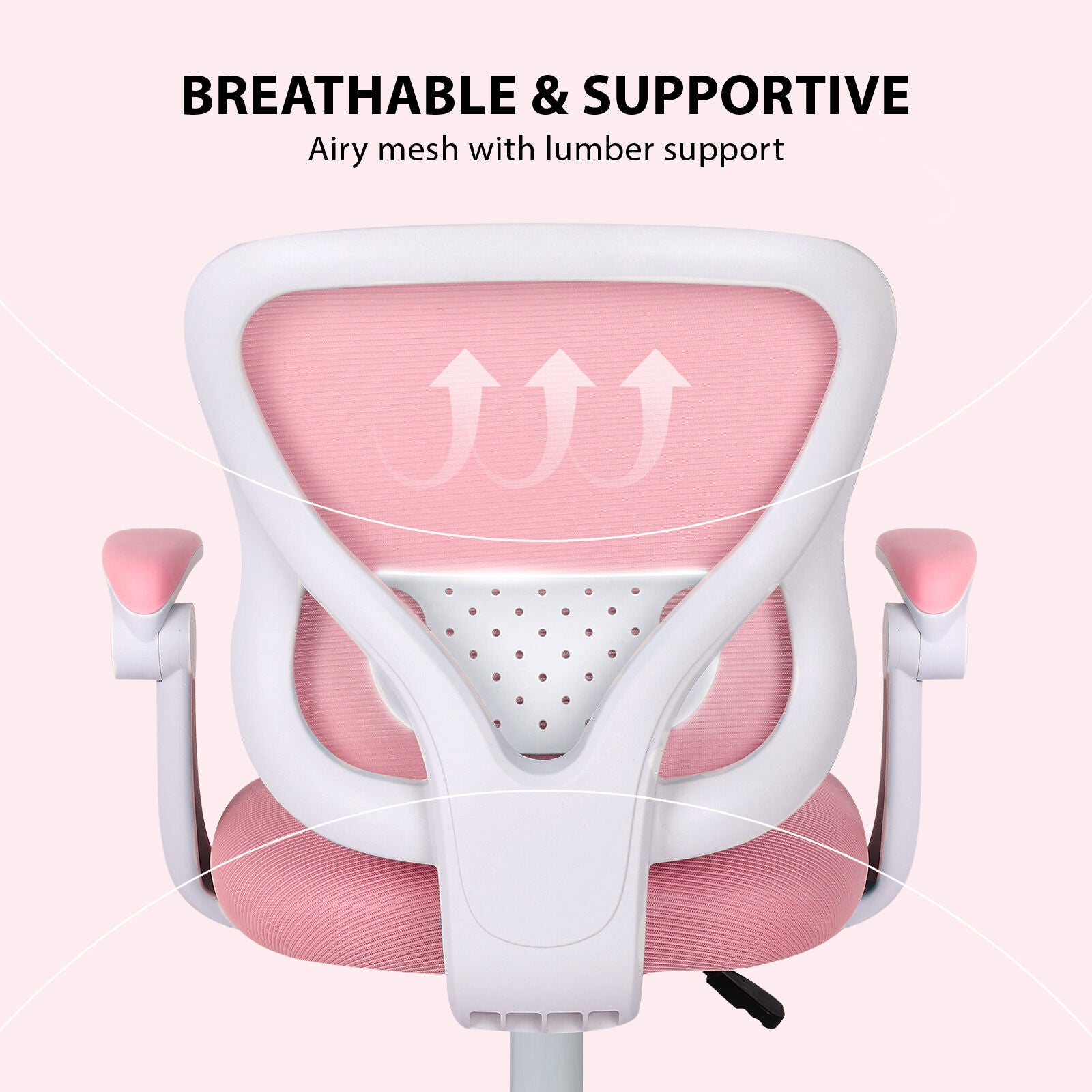 Kids Desk Chair - Children Office Study Seat with Footrest CILO - Pink