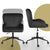 Desk Armchair - Home Office Swivel Chair Adjustable Height Seat PLUME BLACK
