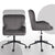 Desk Armchair - Home Office Swivel Chair Adjustable Height Seat PLUME GREY