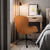 Desk Armchair - Home Office Swivel Chair Adjustable Height Seat PLUME ORANGE