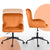 Desk Armchair - Home Office Swivel Chair Adjustable Height Seat PLUME ORANGE