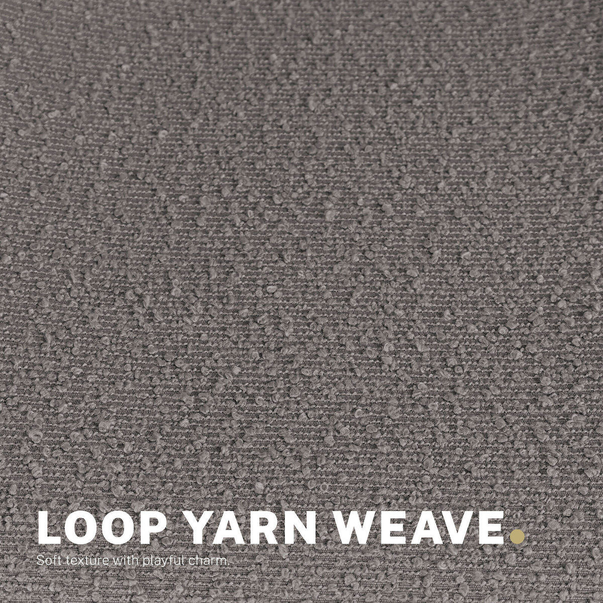 2 Set Office Desk Chair - Loop Yarn Fabric Home Swivel Chair Cut-Out Seat HALO GREY