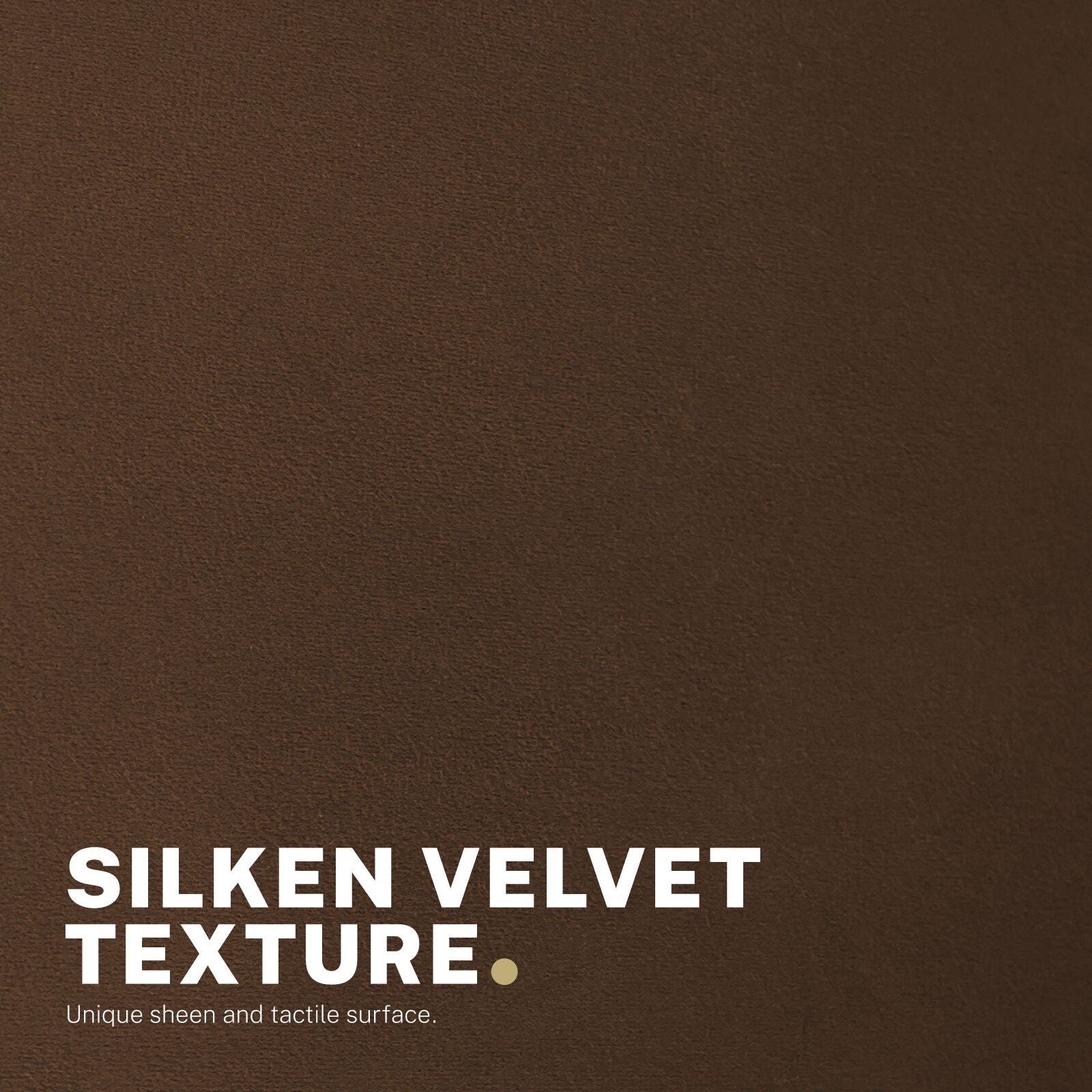 Office Desk Chair - Velvet Home Office Swivel Computer Seat COVE BROWN