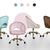 Office Desk Chair - Velvet Home Office Swivel Computer Seat COVE PINK