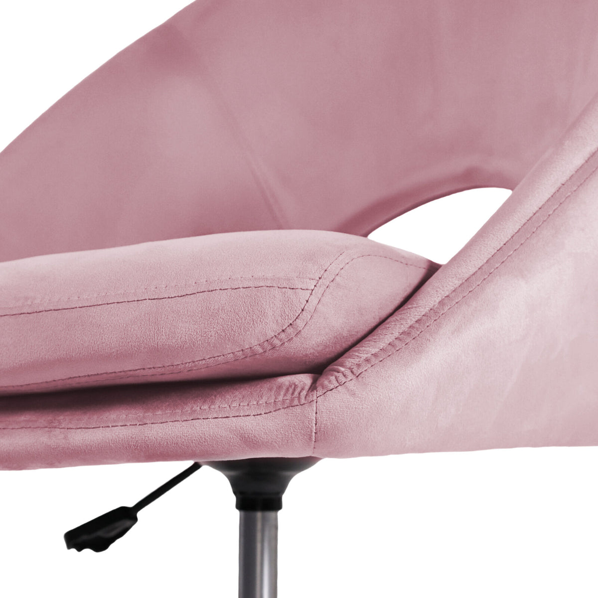 Office Desk Chair - Velvet Home Office Swivel Computer Seat COVE PINK