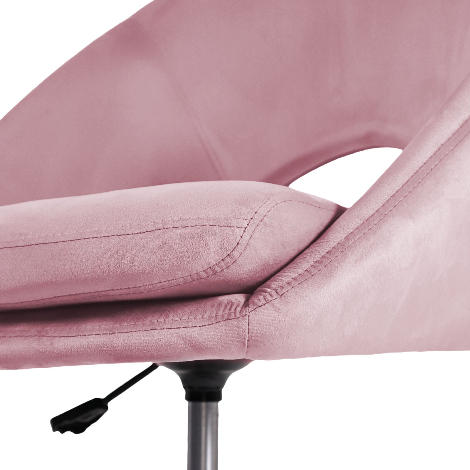 Office Desk Chair - Velvet Home Office Swivel Computer Seat COVE PINK