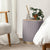 2X Side Table Storage Ottoman - Velvet Stool MIRA Grey
