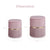 2X Side Table Storage Ottoman - Velvet Padded Stool Vanity Footstool REMI Pink
