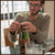 Brainteaser beer bottle mystery lock puzzle- open the lock before you can have a drink! Great party gift