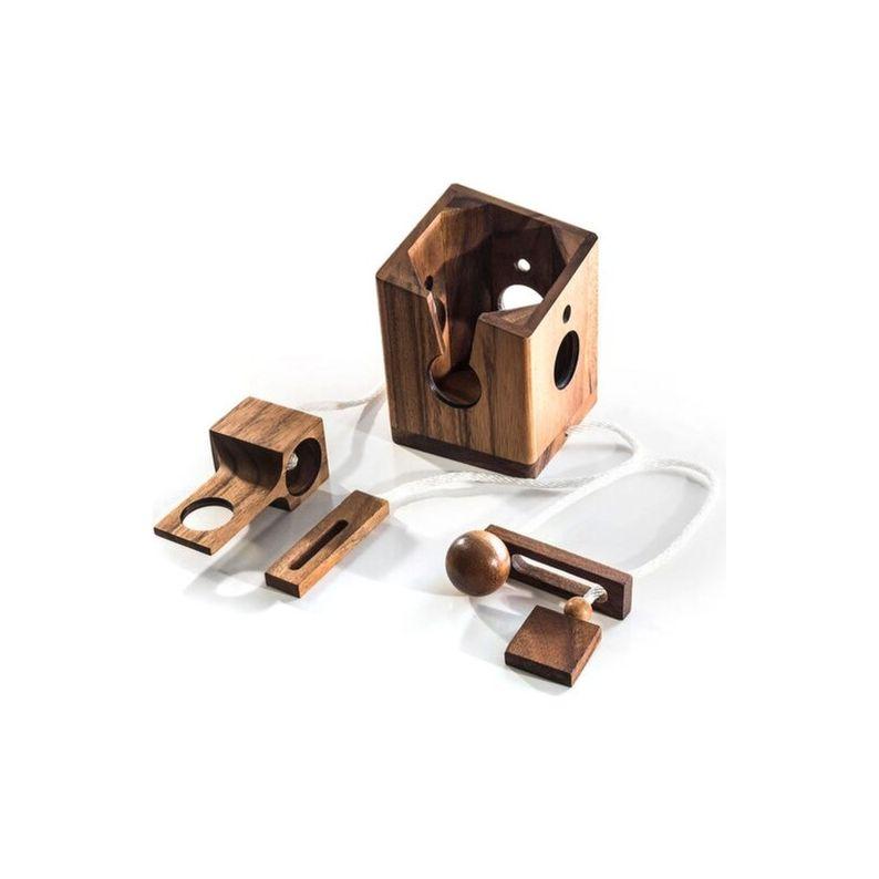 Brainteaser wine bottle mystery lock puzzle- open the lock before you can have a drink! Great party gift