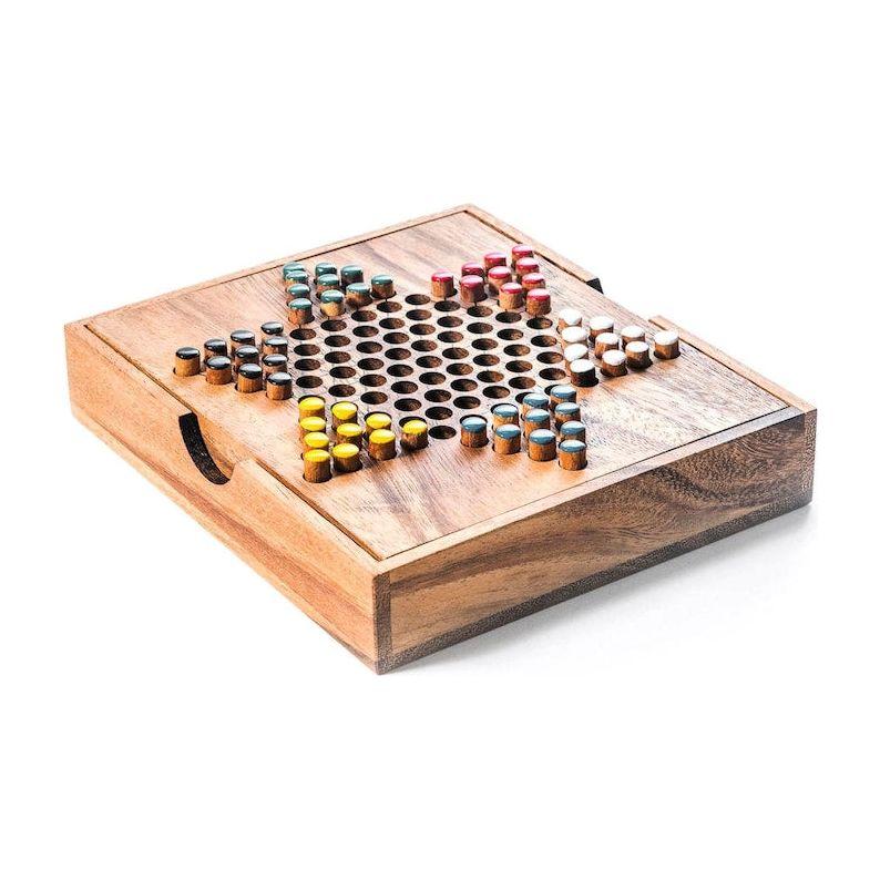 Chinese Checkers - wooden board game, strategy game, game for adults, game