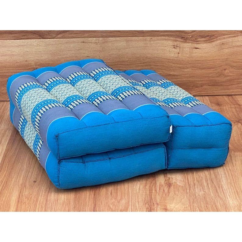 3-Fold Zafu Meditation Cushion Set Blue Medium Size