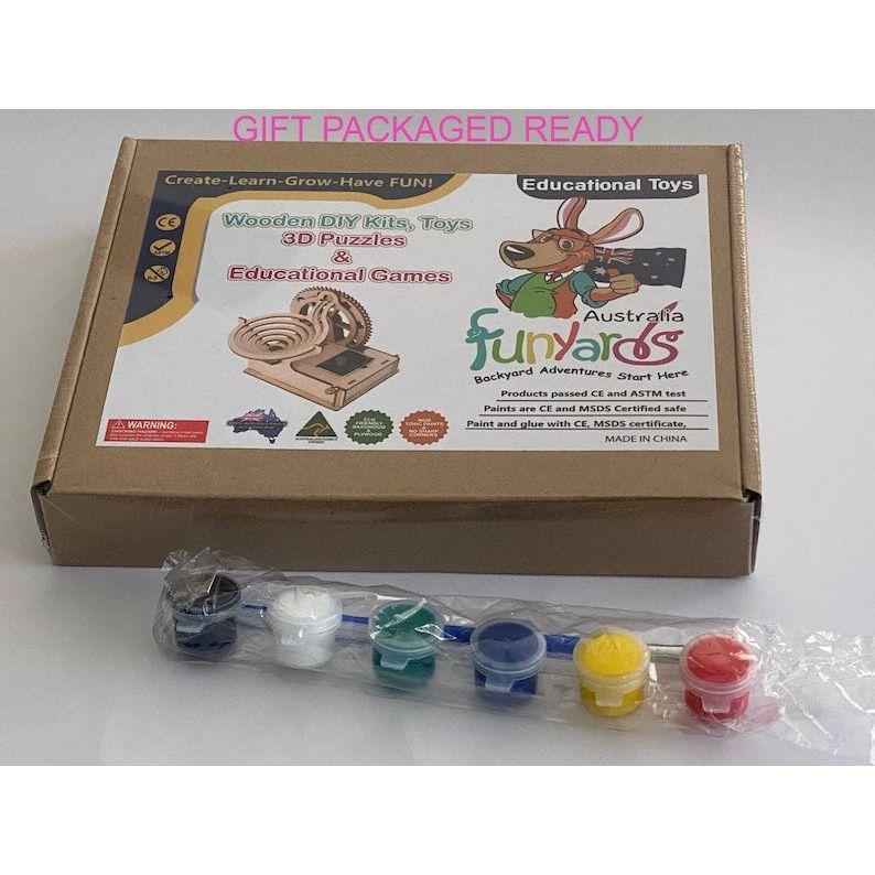 Marble Run Model Kids Building Kits Construction Toy Wooden Crafts