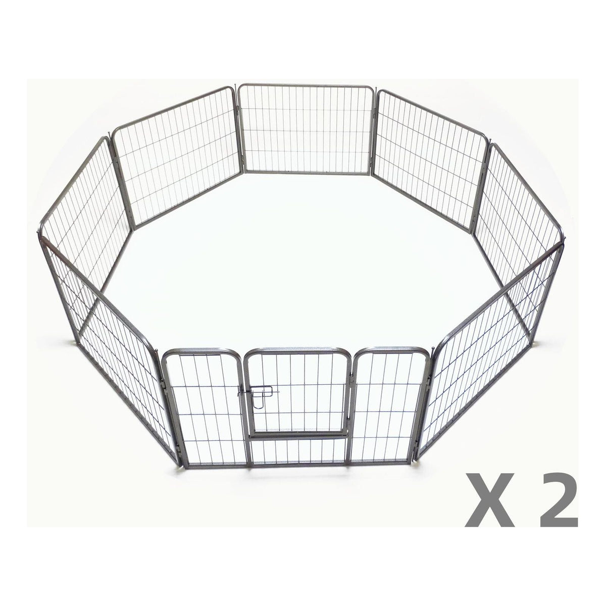 YES4PETS 2 X 8 Panel 60 cm Heavy Duty Pet Dog Puppy Cat Rabbit Exercise Playpen Fence