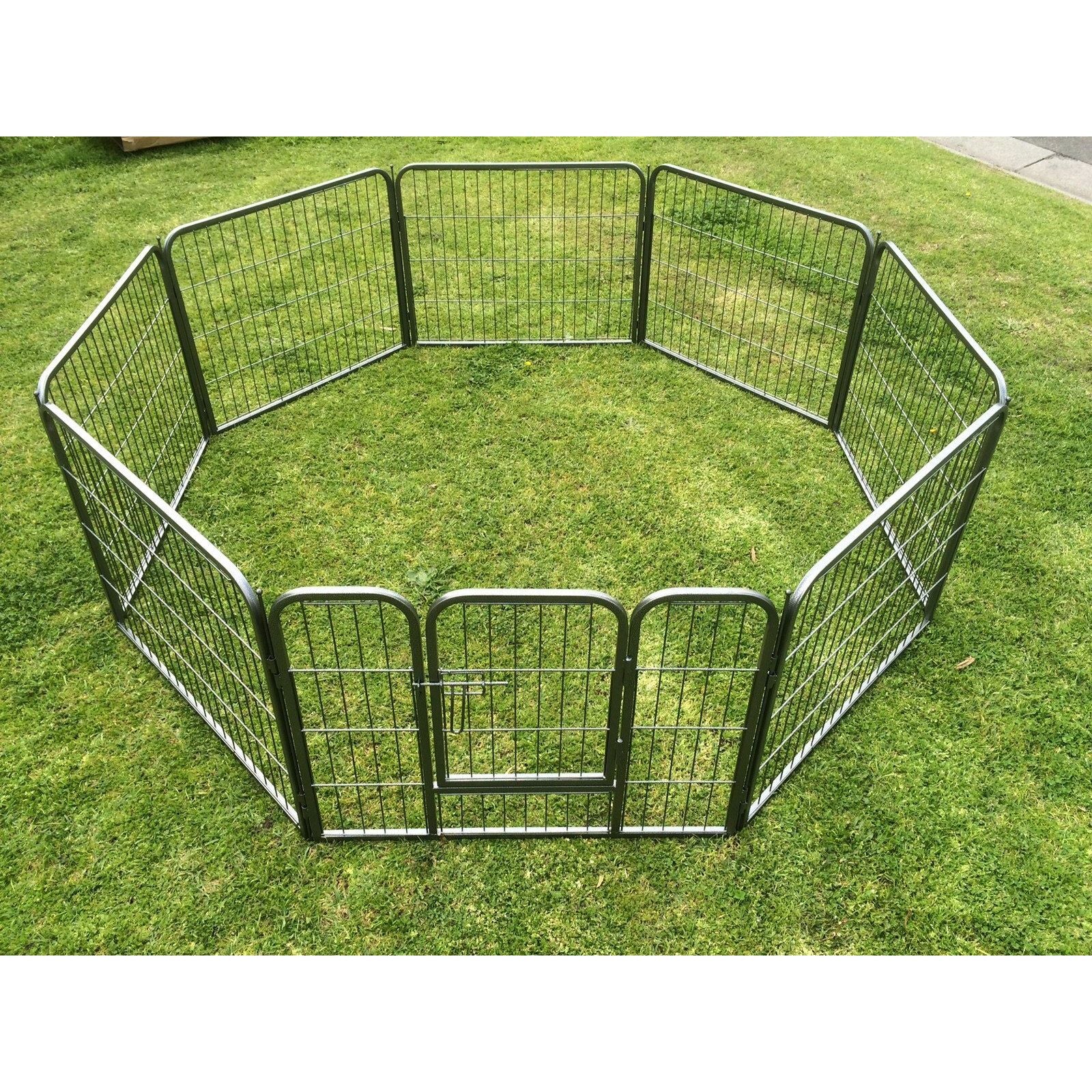 YES4PETS 2 X 8 Panel 60 cm Heavy Duty Pet Dog Puppy Cat Rabbit Exercise Playpen Fence