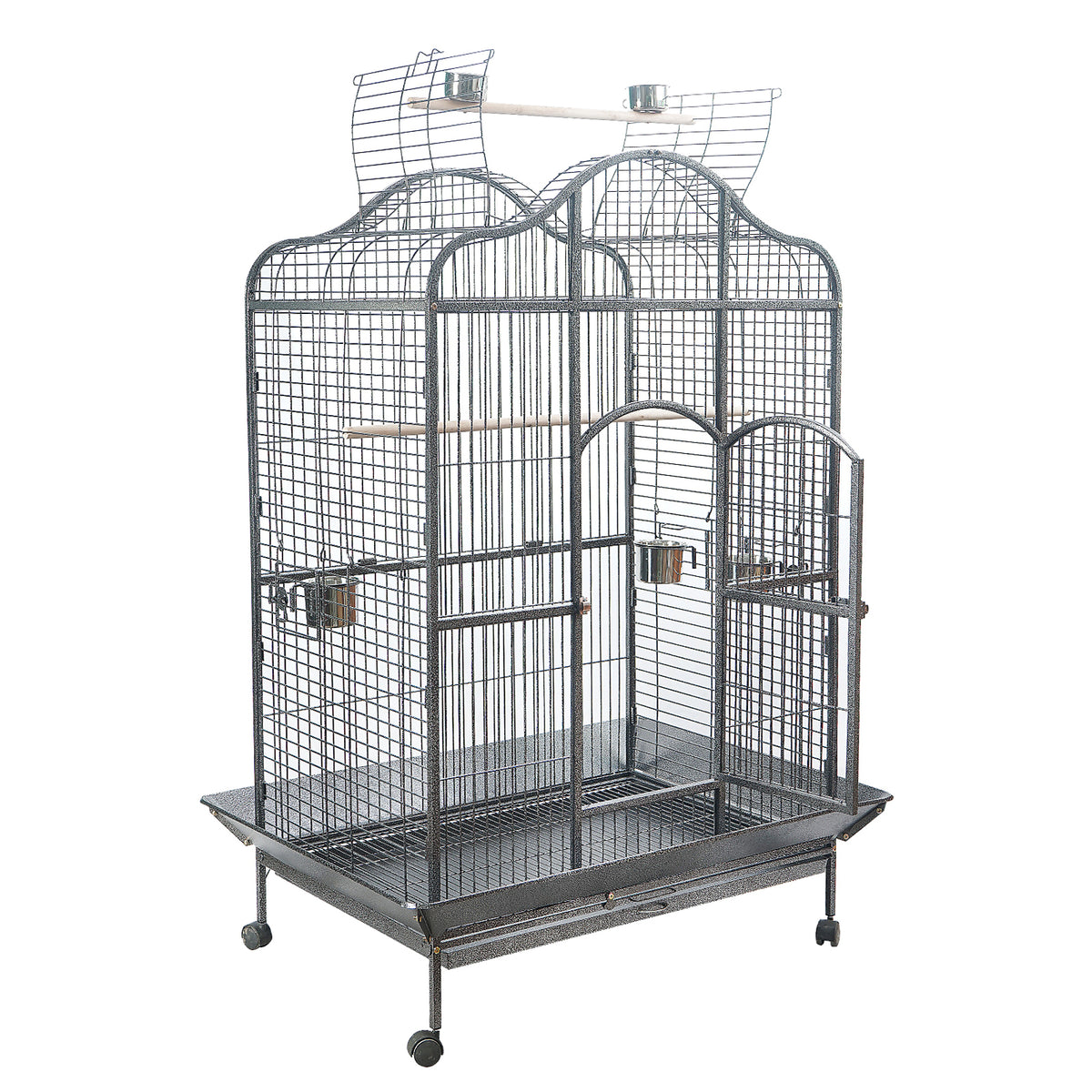 YES4PETS XL Bird Cage Pet Parrot Aviary with Perch &amp; Feeder