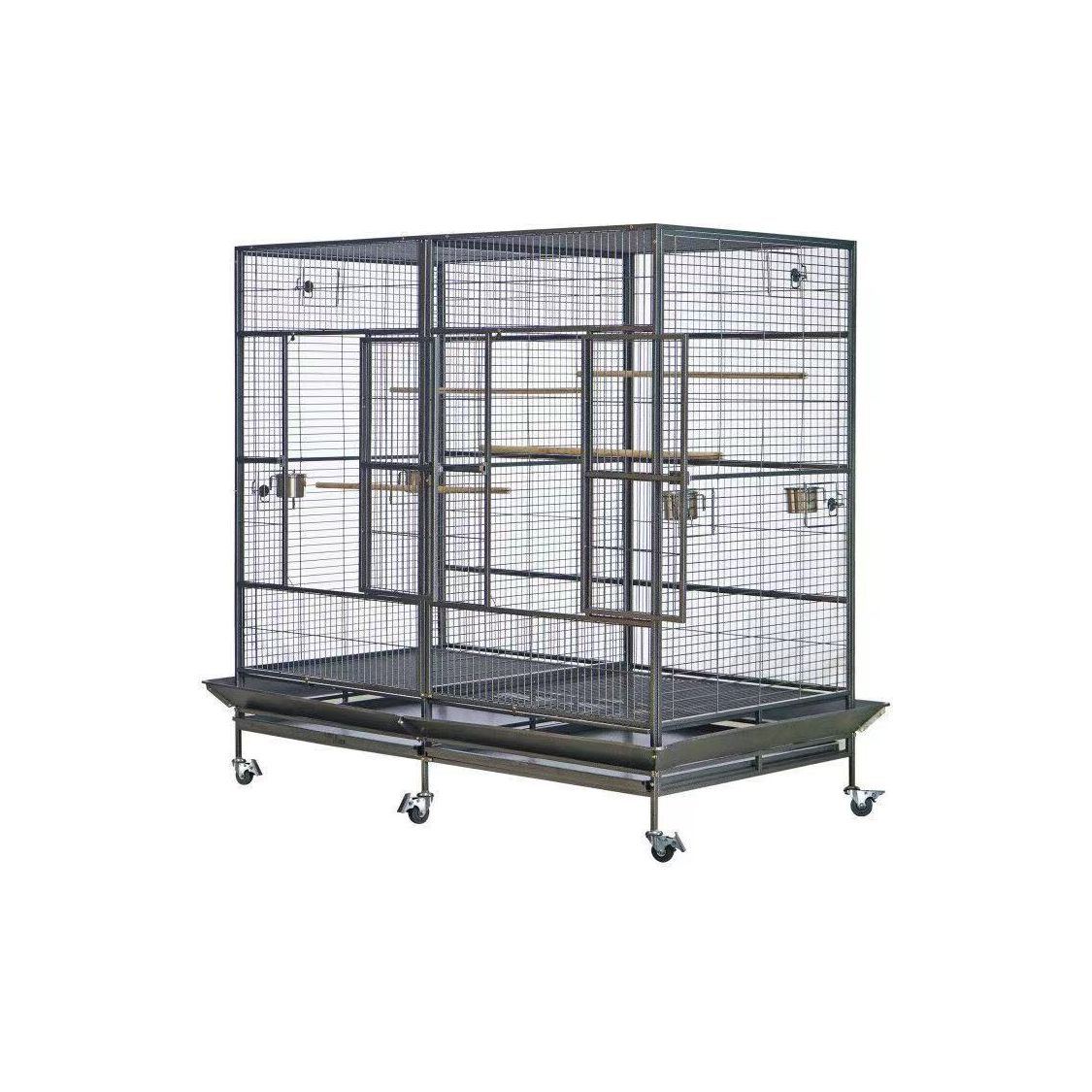 YES4PETS XXXL 195 cm Bird Cage Pet Parrot Aviary  Perch Castor Wheel