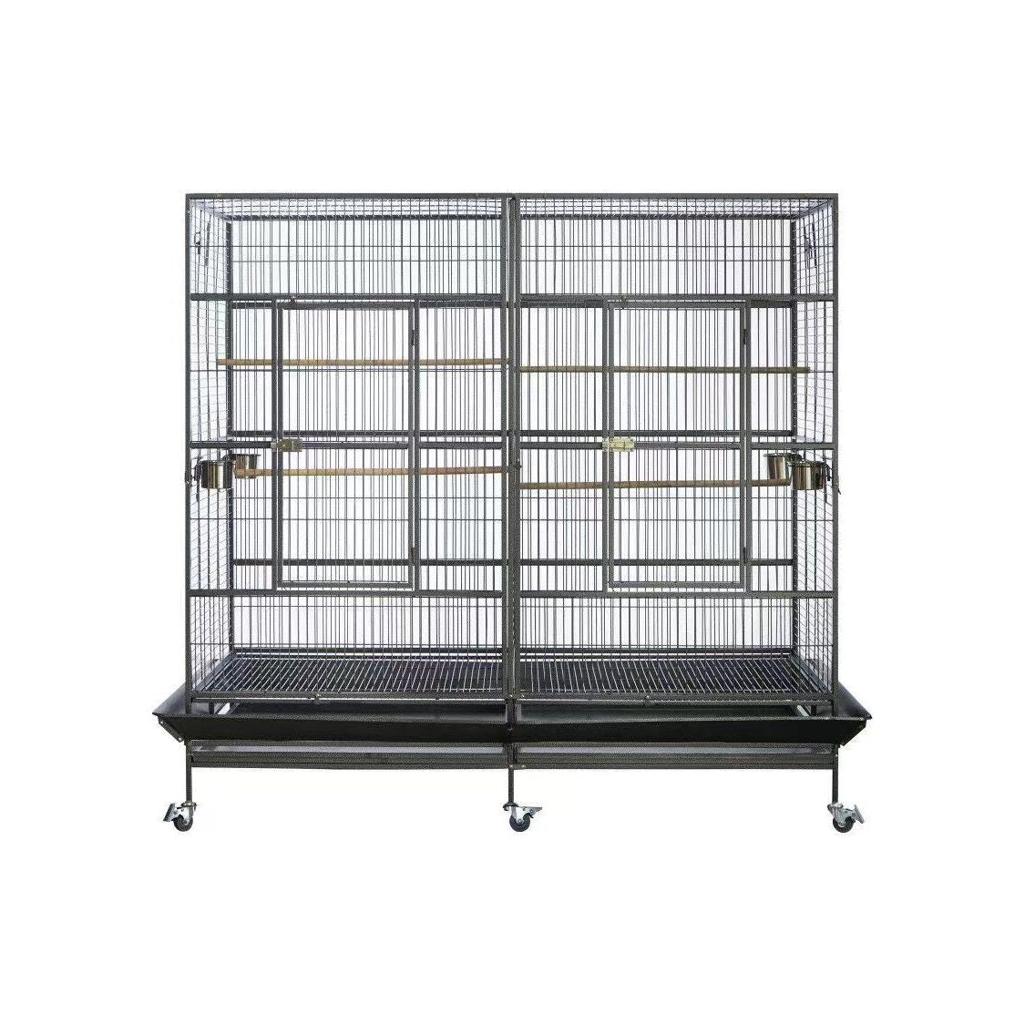 YES4PETS XXXL 195 cm Bird Cage Pet Parrot Aviary  Perch Castor Wheel