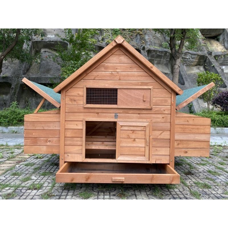 YES4PETS XXL Chicken Coop Rabbit Hutch Ferret Cage Hen Chook Cat Kitten House With Run