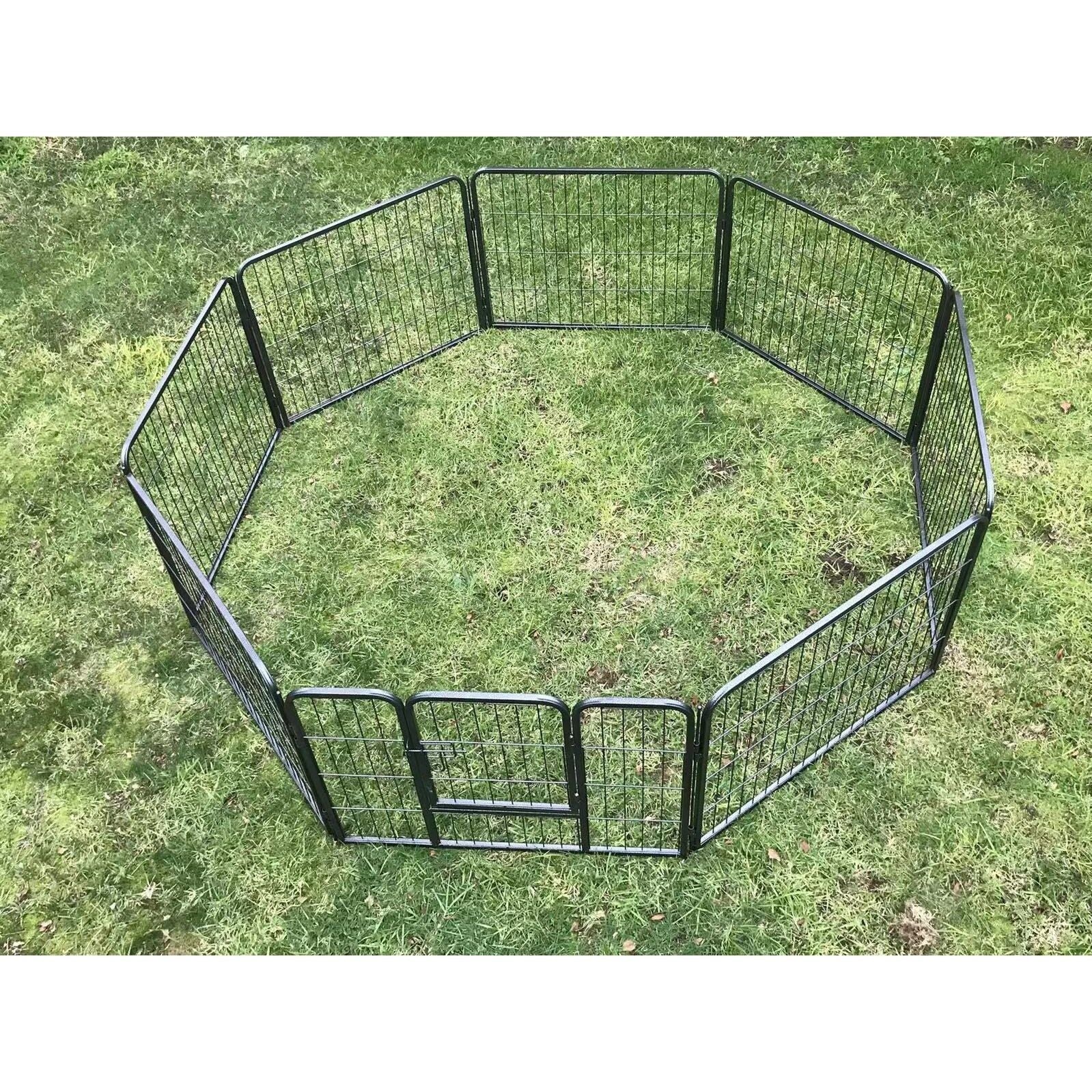 YES4PETS 60 cm Heavy Duty Pet Dog Puppy Cat Rabbit Exercise Playpen Fence With Cover