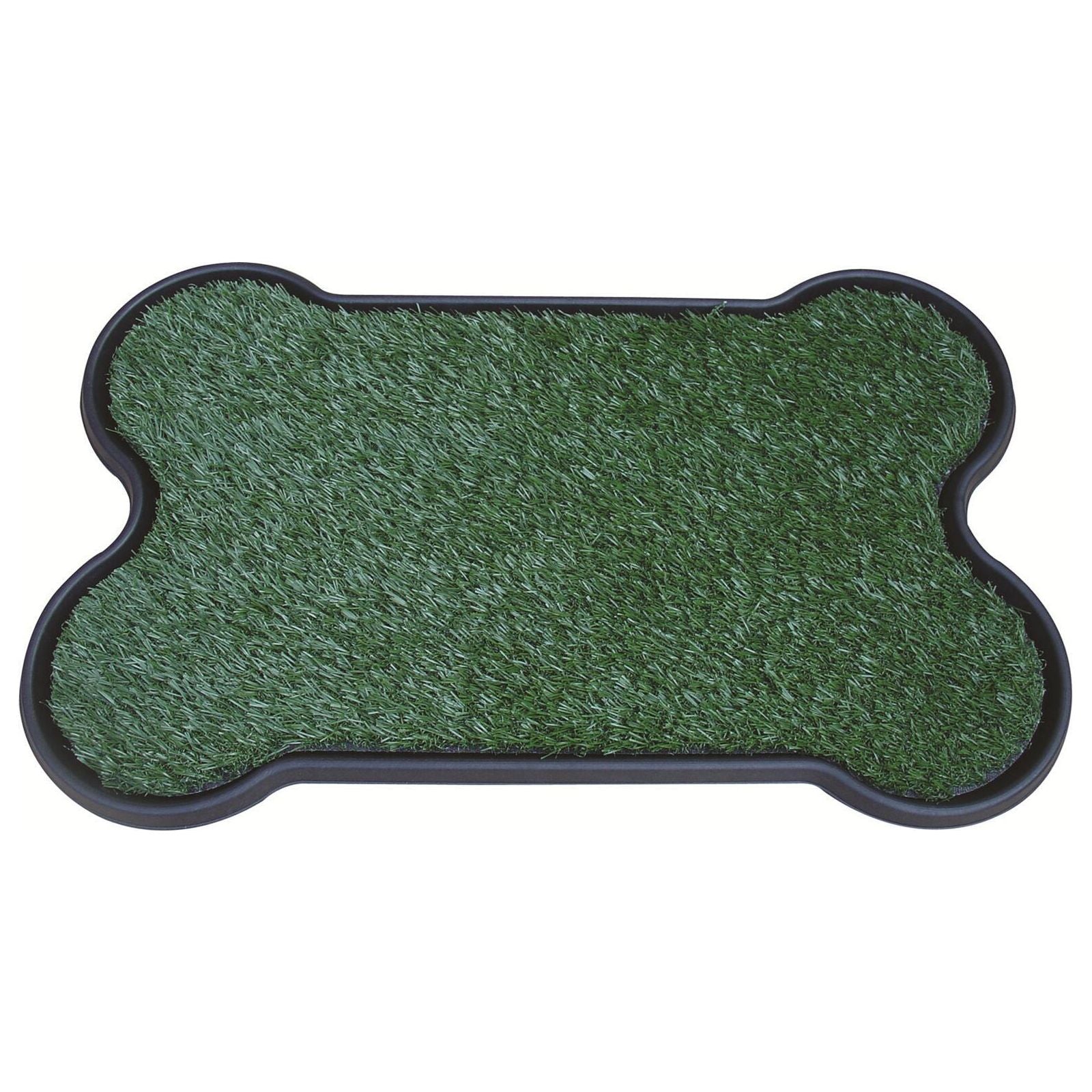 YES4PETS Dog Puppy Toilet Grass Potty Training Mat Loo Pad Bone Shape Indoor with 2 grass