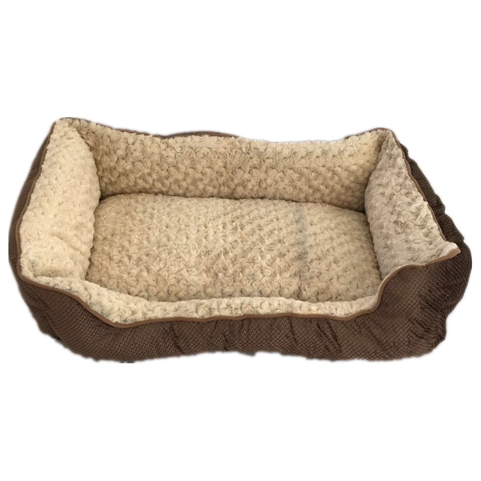 Large Washable Soft Pet Dog Cat Bed Cushion Mattress-Brown