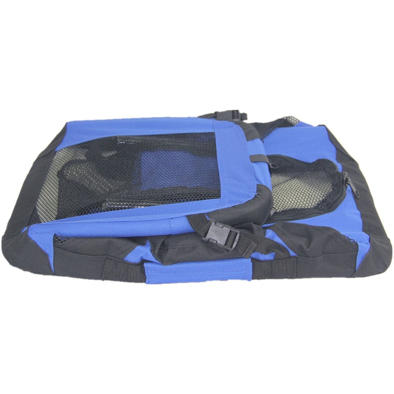 YES4PETS Medium Portable Foldable Dog Cat Rabbit Soft Crate Carrier-Blue