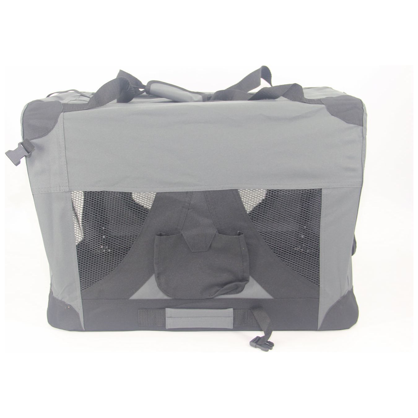 YES4PETS Small Portable Foldable Dog Cat Puppy Soft Crate Rabbit Cage-Grey