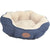 YES4PETS Washable Blue / Grey Fleece Soft Pet Dog Cat Bed-Medium